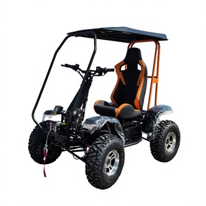 <span class=keywords><strong>Quad</strong></span> électrique tout-terrain 4 roues pour adultes, <span class=keywords><strong>6000W</strong></span> 60V 50Ah 4x4, avec toit, pour la chasse et le camping - Product Image 2