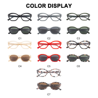 Montures de lunettes optiques en acétate à rivets géométriques, branches épaisses, couleurs assorties, livraison rapide pour commandes en gros