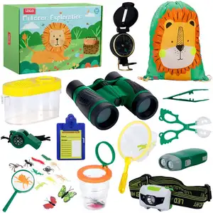 Outdoor Explorer Set-Kit de exploración de la naturaleza niños Mini binoculares juegos al aire libre aventura, senderismo juguete educativo