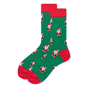 Chaussettes <span class=keywords><strong>de</strong></span> Noël extra larges pour hommes, taille 41-46, chaussettes <span class=keywords><strong>de</strong></span> fête en coton colorées, longueur mi-mollet, idée cadeau amusante et festive - Product Image 2