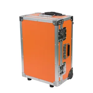 Factory Custom Aluminum Flight Case Heavy Duty Aluminum Equipment Truck Rolling Toolbox With Trolley System