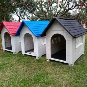 Durable Waterproof Outdoor Puppy Shelter Kennel Plastic Pet Dog House