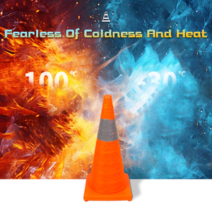 Nón giao thông có thể thu gọn 40cm với dây phản quang cao, đa chức năng, có thể gấp gọn, dùng cho đường bộ - Product Image 3