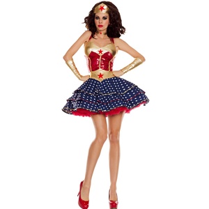 Disfraz de <span class=keywords><strong>Mujer</strong></span> <span class=keywords><strong>Maravilla</strong></span> Sexy para Halloween, Disfraz de Cosplay para Adultos, Traje de Spandex, Vestidos de Uniforme - Product Image 1