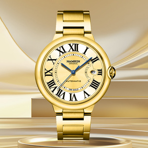 Relojes Automáticos de Lujo para Hombre OEM con Esfera Azul Zafiro, Manecillas Azules, 41MM, Números Romanos, Visualización de Fecha, Reloj Mecánico - Product Image 1