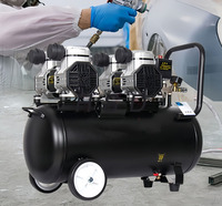 Compresseurs industriels à deux pôles, moteur silencieux 2800 tr/min, alimentation à haut débit, faible bruit et vibrations, compresseur d'air sans huile