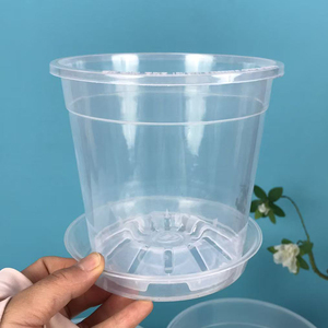 Gran oferta, maceta de plástico transparente para flores, <span class=keywords><strong>macetas</strong></span> para jardín, vivero, maceta de plástico transparente - Product Image 4
