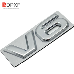 Juego de emblema de coche V8 V6 personalizado-Insignia de motor, emblema de coche universal, logotipo de maletero trasero de metal para modificación de vehículos - Product Image 6