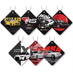 Vente en gros désodorisant senteurs de glace fraîche logo personnalisé papier de coton de luxe suspendu odeur de fraîcheur longue durée pour les voitures facile à dégrader - Product Image 6