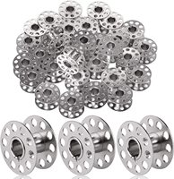 Bobines en métal argenté de 2 cm 200PCS par boîte Fournitures de couture pour machines à coudre