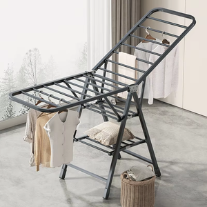 Nouveau design Séchoir à linge pliable en métal sur pied <span class=keywords><strong>pour</strong></span> la maison, chambre et balcon, en acier au carbone - Product Image 5