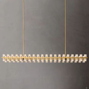 Stile americano tutto in rame moderno <span class=keywords><strong>lampadario</strong></span> di cristallo minimalista per soggiorno sala da pranzo elegante lampada da <span class=keywords><strong>parete</strong></span> Home Hall luce principale - Product Image 4