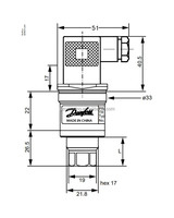 060G2103 060G2107 060G2051 060G2119 060G2065 HP AKS33 4-20mA pour DAN-FOSS AKS 33 Capteurs de transmetteur de pression