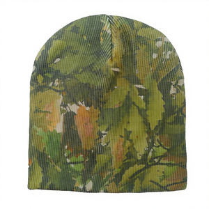 2026 New Design Custom Digital Print Sports Winter Beach Breathable <b>Waterproof</b> Jacquard Camouflage <b>Beanie</b> No Cuff Sublimation - Product Image 4