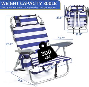 Danlong portatile pieghevole lounge zaino <span class=keywords><strong>sedia</strong></span> da spiaggia in alluminio con spalline sedie da <span class=keywords><strong>mare</strong></span> spiaggia - Product Image 5