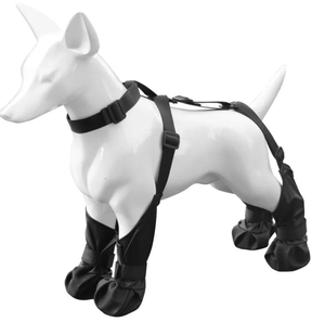 गर्म बिक्री शीतकालीन कुत्ते जूते के जूते के साथ पर्यावरण के अनुकूल मखमल और गैर-पर्ची ठोस पैटर्न गर्म पालतू जूते लोविवियर - Product Image 1