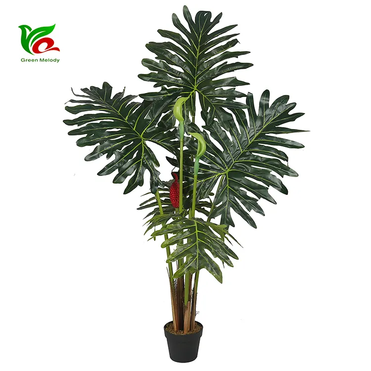 1.6M Nepboom Philodendron Schott Nepbosbomen Kunstmatige Planten In Pot