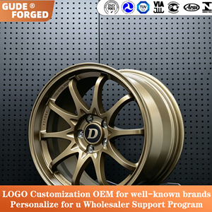 Jantes de voiture de tourisme GUDE forgées sur mesure en or style CE28SL pour <span class=keywords><strong>GR</strong></span> Yaris Civic TypeR WRX STI GR86 BRZ BMW Golf Audi - Product Image 4