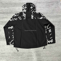 Veste de sport pour homme OEM en cuir avec impression en relief, séchage rapide, décontractée, élégante, mode streetwear, marque Europe & États-Unis