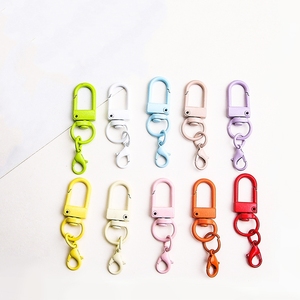 Kim loại đầy màu sắc <span class=keywords><strong>Keychain</strong></span> mùa xuân Khóa móc tôm hùm <span class=keywords><strong>Clasp</strong></span> <span class=keywords><strong>Keychain</strong></span> cho DIY làm Keyring phụ kiện mặt dây chuyền móc chìa khóa vòng chìa khóa - Product Image 1