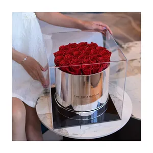 acryl-blumenboxen ewige rose großhandel konservierte blumen für weihnachten 2024 valentinstag muttertag geschenkset