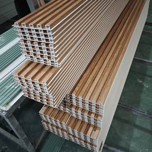 ไม้ระแนงสำหรับตกแต่งในร่มของตกแต่งในร่มเสาสี่เหลี่ยมแท่งไม้ผนังลายไม้เพดานไม้ - Product Image 3