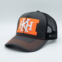 Casquettes de camionneur personnalisées, casquettes de sport avec broderie 3D, casquettes de marque, impression en relief de qualité supérieure, visière contrastante néon, dos en maille