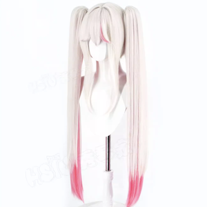 Parrucca da Donna per Giochi di Ruolo, Costume da Festa, Accessorio Cosplay Jackal Wolves, Capelli Misti Argento e Rosa GAHC-031 - Product Image 6