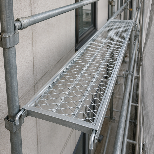 LINSHENG Scaffold Plank 240x45x1.8mm Galvanized BS1139 Walk Board for Kwikstage Scaffold System