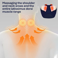 Shiatsu Nacken- und Schultermassagegerät mit Wärmefunktion Tiefknetende Elektrische Rückenmassage-Kissen zur Stresslinderung