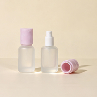 Botol Kosmetik Plastik Kosong Elegan dengan Logo Kustom untuk Kemasan Hand Sanitizer/Parfum 30ml 50ml