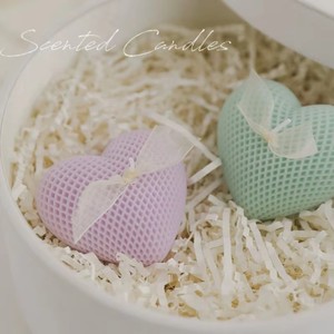 Bougie en forme de cœur à texture tissée, sans fumée, romantique, pour la Saint-Valentin, cadeau de mariage, décoration d'intérieur, ornement, vente <span class=keywords><strong>chaude</strong></span> - Product Image 2