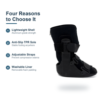 Botte de marche courte certifiée CE ISO pour traumatismes des tissus mous, entorses de grade 2 et 3, stabilisation des fractures, rééducation post-chirurgicale, ODM OEM