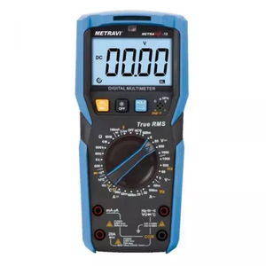Multímetro Digital Metravi Metrasafe-10 TRMS 0-1000V 0-20A, Resistente al Polvo, Pantalla de 4 Dígitos, Indicador de Batería Baja, Precisión (0.1%+4) - Product Image 1