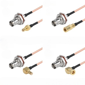 Câble coaxial RF RG316 <span class=keywords><strong>BNC</strong></span> mâle vers <span class=keywords><strong>SMB</strong></span> femelle, DC-6GHz 50Ω, câble de raccordement coaxial à faible perte plaqué argent pour antenne - Product Image 3