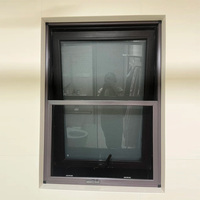 Puerta Plegable de Aluminio Yuantai Moderna con Ventana Vertical de Vidrio, Impermeable, Tipo Acordeón, para Balcón, Patio y Hogar