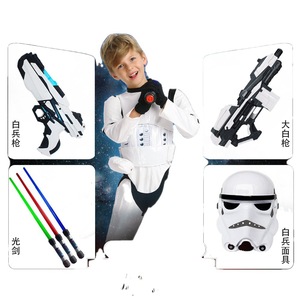 Disfraz de Stormtrooper de Star Wars para Fiesta de Baile, Mono de Algodón Unisex para Niños, Traje de Cosplay de Halloween - Product Image 5