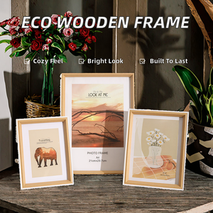 High Quality MDF Wooden Modern Eco-friendly Decorative Letterpress Printed Wall <b>Mount</b> <b>Photo</b> <b>Frames</b> <b>for</b> Girls Multiple Sizes - Product Image 2