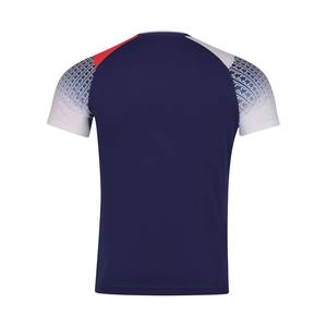 Vêtements de tennis respirants en polyester sublimé de haute qualité, uniformes de badminton pour hommes, vêtements de sport personnalisés, t-shirts de tennis de table pour femmes - Product Image 4