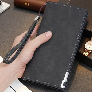 THK0323 Monedero para hombre Tarjetero Bolso de mano de negocios Cartera impermeable larga de viaje retro para hombres - Product Image 2