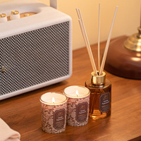 Bougie parfumée à l'huile essentielle, diffusion longue durée, grand ornement, luxe, cadeau de mariage pour chambre à coucher, parfum d'intérieur