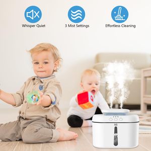 Baby Safe >5.0L Cool Mist Humidifier Aromatherapy LED <b>Light</b> Auto Shut Top Fill Design USB Powered Portable <b>Nursery</b> Bedroom Car - Product Image 3