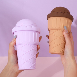 Yafchi Ice Cream Cup Reusable Plastic Drinkware For Outdoor Use Gift - Product Image 1