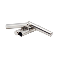 Embouts de cordon métalliques cylindriques simples et brillants en argent pour lacets, accessoires pour chaussures et vêtements