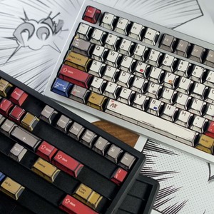 Tùy chỉnh 141-Key PBT Keycap thiết lập cho chơi game ban đầu rất cơ khí bàn phím cap với năm mặt nhiệt thăng hoa - Product Image 1