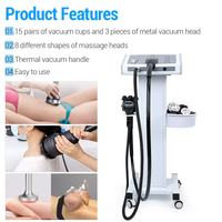 Appareil de massage vibrant G8 Pro 4-en-1 pour amincissement par aspiration et chaleur, traitement facial en position debout, élimination de la cellulite