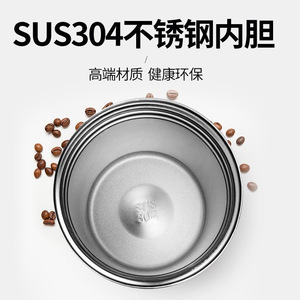 Modern Minimalist 304 Stainless Steel Insulated Mug Flip Top Direct Drink Portable Travel Coffee Cup - Product Image 4