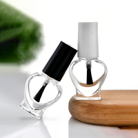 Flacons en verre cylindriques vides pour vernis à ongles, personnalisés et uniques, de 2 ml à 15 ml, avec bouchon à brosse, conçus pour des tailles individuelles