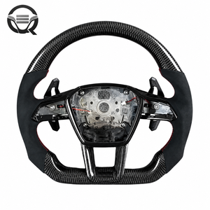 Volante Deportivo de 3 Radios de Fibra de Carbono para Audi A1/A3/A4/A5/A6/A7/C5/C6/C7/C7.5/C8/B6/B7/B8/B8.5/B9/8v - Product Image 1