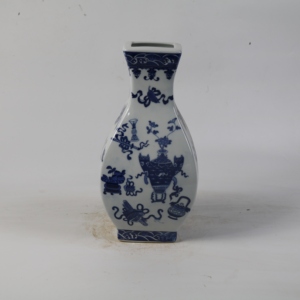 Jarrón de Porcelana Azul y Blanca Pintado a Mano de Jingdezhen con Patrón Antiguo Bogu, Adorno Decorativo para el Hogar, Regalo - Product Image 5